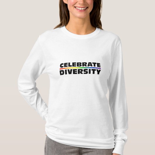 Diversiteit vieren t-shirt (Voorkant)