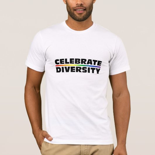 Diversiteit vieren t-shirt (Voorkant)