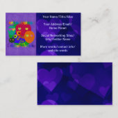 Diversiteit vieren visitekaartje (Voorkant / Achterkant)