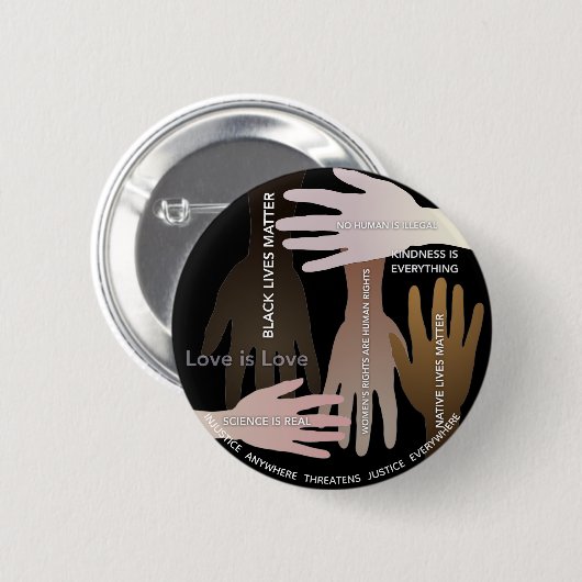 Diversiteit vieren | Wij geloven Ronde Button 5,7 Cm (Voorkant /achterkant)