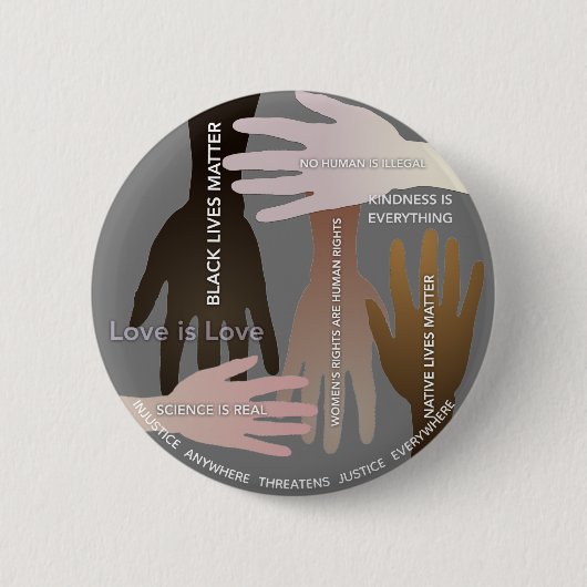 Diversiteit vieren | Wij geloven Ronde Button 5,7 Cm (Voorkant)
