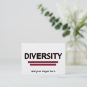 Diversiteit Visitekaartje (Staand voorkant)