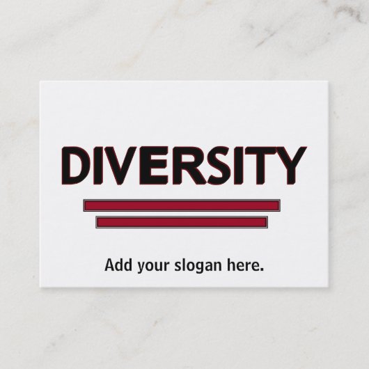 Diversiteit Visitekaartje (Voorkant)