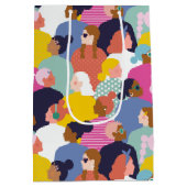 Diversiteit voor vrouwen - Vrouwen met een verschi Medium Cadeauzakje (Achterkant)