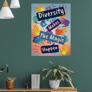 Diversiteit zorgt ervoor dat de magie van sociale poster
