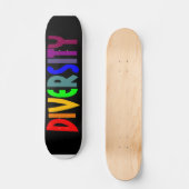Diversiteit (zwart) skateboard (Voorkant)
