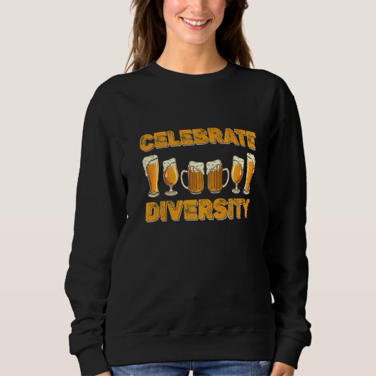 Diversiteitsbier vieren - voor bier trui (Voorkant)