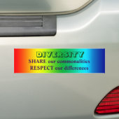 DIVERSITEITSbumper sticker (Op auto)