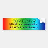 DIVERSITEITSbumper sticker (Voorkant)