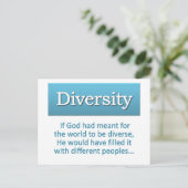Diversiteitsdefinitie Briefkaart (Staand voorkant)