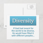 Diversiteitsdefinitie Briefkaart (Voorkant / Achterkant)