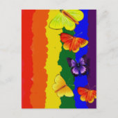 Diversiteitsfeest met regenboogkleuren briefkaart (Voorkant)