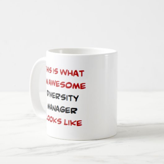 diversiteitsmanager, geweldige koffiemok (Voorkant links)