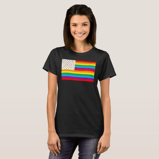 Diversiteitsvlag T-shirt (Voorkant volledig)
