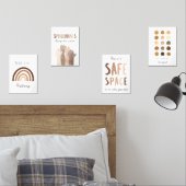 Diversity class room wandkunst set van 4 afdrukken (Slaapkamer)