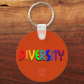 Diversity Custom Maroon Sleutelhanger (Voorkant)