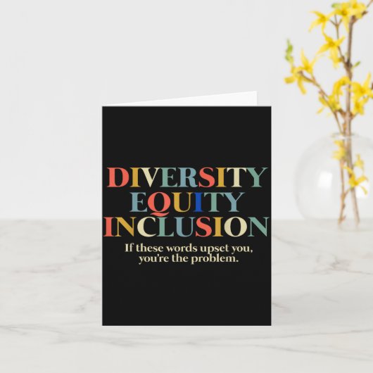 Diversity Equity Inclusion  Kaart (Gele Bloem)