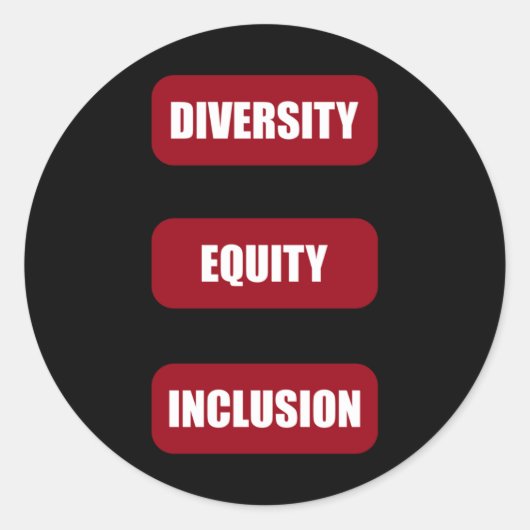 Diversity Equity Inclusion Pack-Sticker Ronde Sticker (Voorkant)