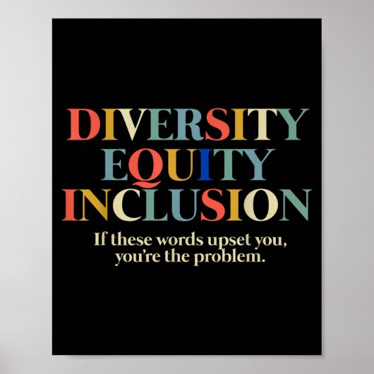 Diversity Equity Inclusion Poster (Voorkant)