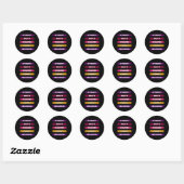 Diversity Equity Inclusion Respect Belonging Pack  Ronde Sticker (Vel)