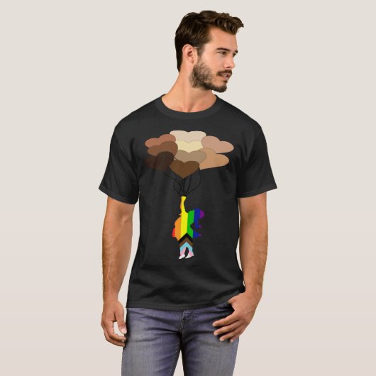 Diversity Hearts T-shirt (Voorkant volledig)