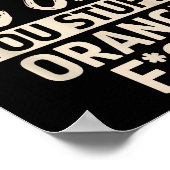 Diversity Hurts You Stud Orange Fck Funny Slogan  Poster (Hoek)