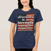 Diversity Is Our Strength Tri-Blend Shirt (Voorkant)