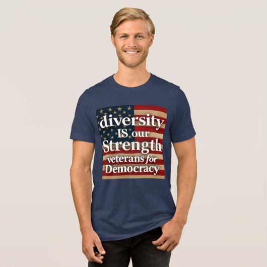 Diversity Is Our Strength Tri-Blend Shirt (Voorkant volledig)