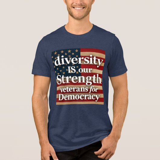 Diversity Is Our Strength Tri-Blend Shirt (Voorkant)