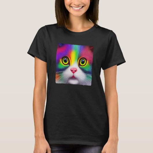 Diversity Love Happiness Peace Creative Cute Rainb T-shirt (Voorkant)