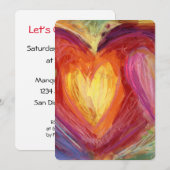 Diversity Love Hearts Colorful Invitations Kaart (Voorkant / Achterkant)