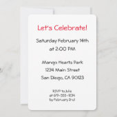 Diversity Love Hearts Colorful Invitations Kaart (Achterkant)