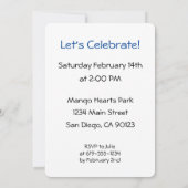 Diversity Love Hearts Hands Colorful Invitation Kaart (Achterkant)