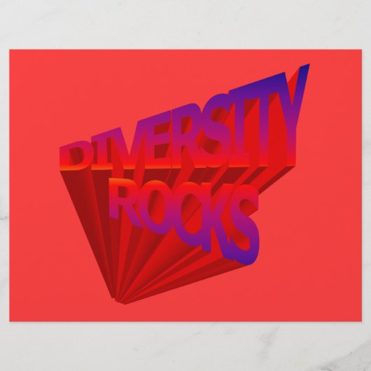 Diversity Rocks Flyer Sjabloon (Voorkant)