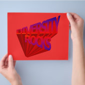 Diversity Rocks Flyer-Sjabloon Flyer (Hand)