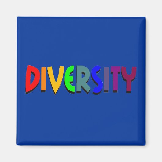 Diversity Square Magnet (Voorkant)