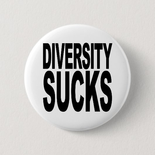 Diversity Sucks Ronde Button 5,7 Cm (Voorkant)