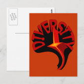 Diversity Swirling Star-Briefkaart Briefkaart (Voorkant / Achterkant)
