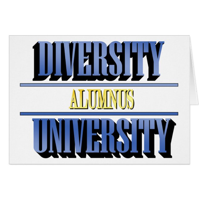 Diversity University Alumnus Kaart (Voorkant Horizontaal)