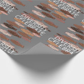 Diversity Vieren Anti-Rasisme Protest Steun Cadeaupapier (Hoek)