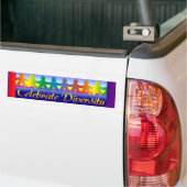 Diversity Vieren Bumpersticker (Op Truck)