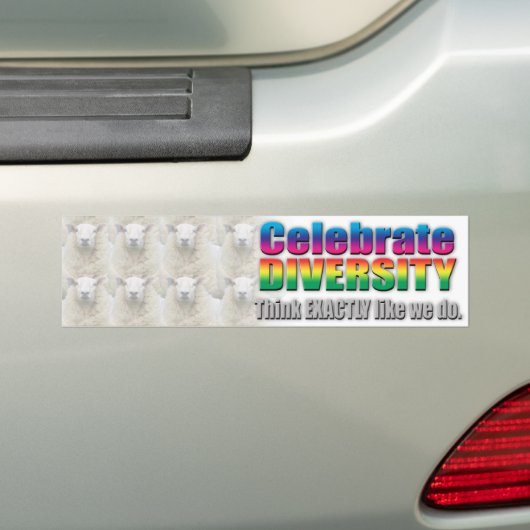Diversticker vieren bumpersticker (Op auto)
