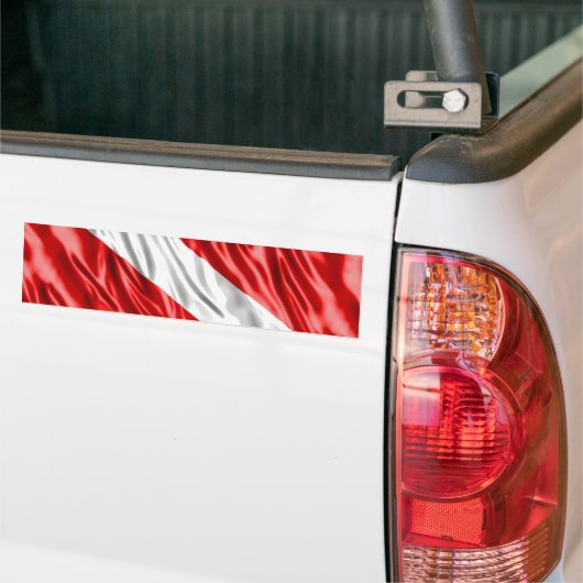 Divervlag Bumpersticker (Op Truck)