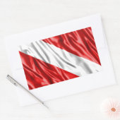 Divervlag Rechthoekige Sticker (Envelop)