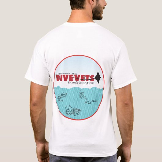 DiveVets "Ocean" T-Shirt (Achterkant)