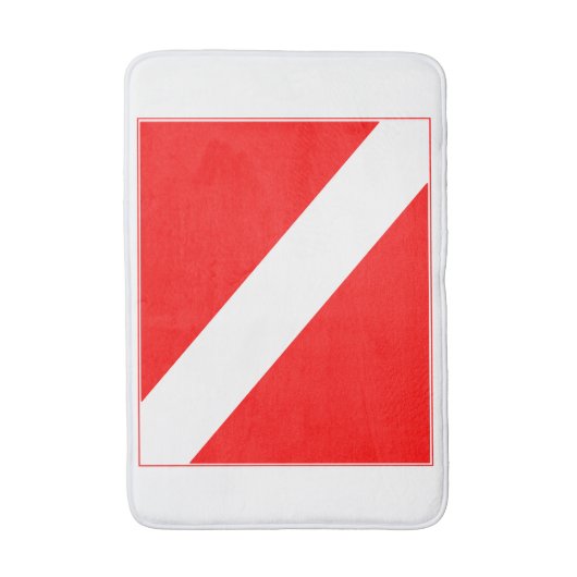Divevlag Badmat (Voorkant Verticaal)
