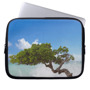Divi Divi Boom, Eagle Beach, Aruba, Caribisch gebi Laptop Sleeve