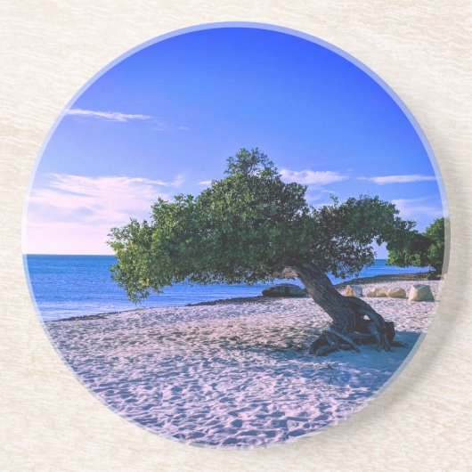 Divi Divi Boom Sandstone Onderzetter (Voorkant)