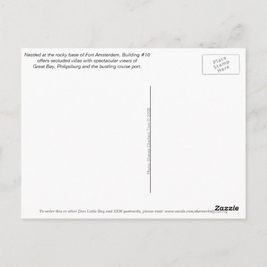 Divi Little Bay SXM Sint Maarten Briefkaart (Achterkant)