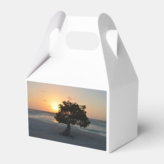 Divi Tree zonsondergang Bedankdoosjes (Voorkant Zijde)
